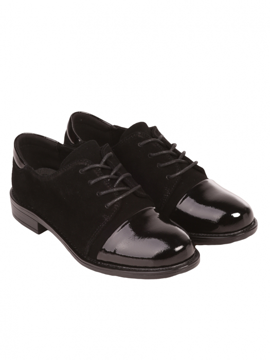 Pantofi dama casual cu siret  piele intoarsa Riccardo Farini 3AF-23549 [4]