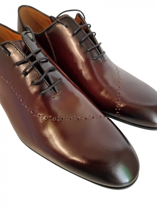 Pantofi eleganti barbati Conphol 7806-0412, piele naturala, burgundi [3]