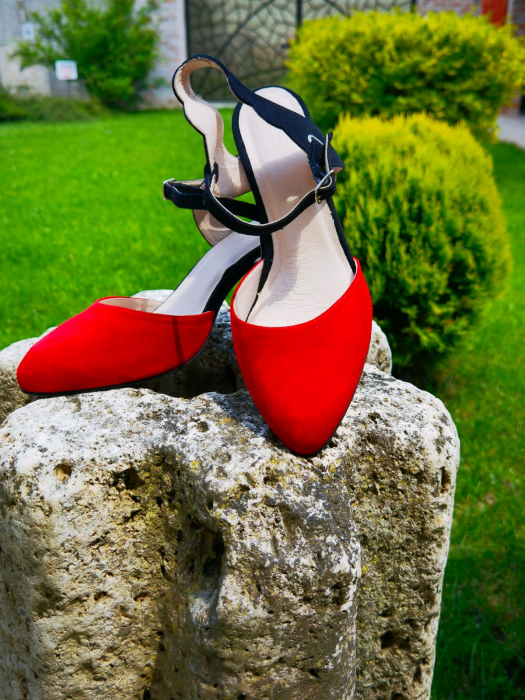 Pantofi eleganti dama, din piele intoarsa [4]