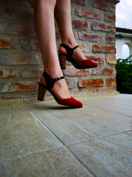 Pantofi eleganti dama, din piele intoarsa [2]