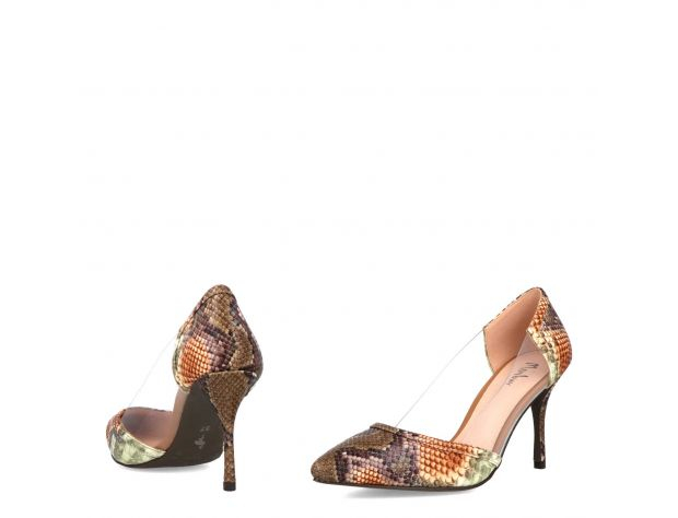 Pantofi eleganti dama Menbur 21218, piele ecologica snake print [4]
