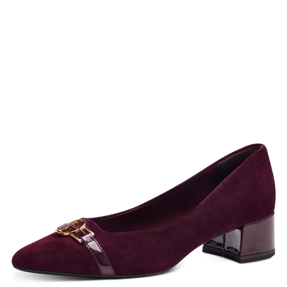 Pantofi eleganti dama Tamaris 1-22313-43, piele naturala, bordo [3]