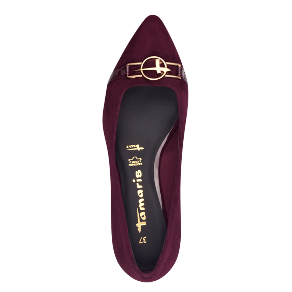 Pantofi eleganti dama Tamaris 1-22313-43, piele naturala, bordo [7]