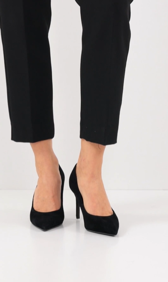 Pantofi eleganti dama Tamaris 1-22480-42, piele intoarsa, negri [8]