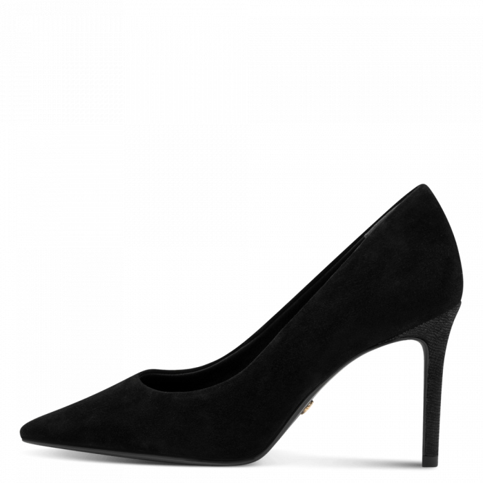 Pantofi eleganti dama Tamaris 1-22480-42, piele intoarsa, negri [1]