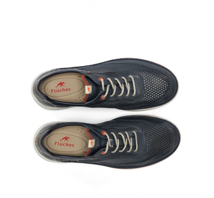 Pantofi perforati barbati Fluchos F 2221 Lenox, piele naturala [5]