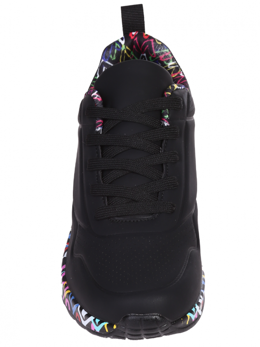 Pantofi sport dama G point, piele ecologica, negri [2]