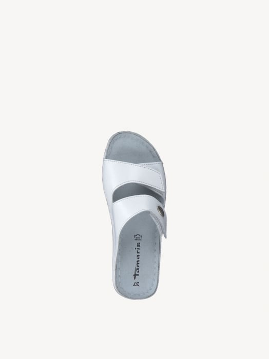 Papuci medicinali Tamaris 1-27510-41, piele naturala, albi [3]