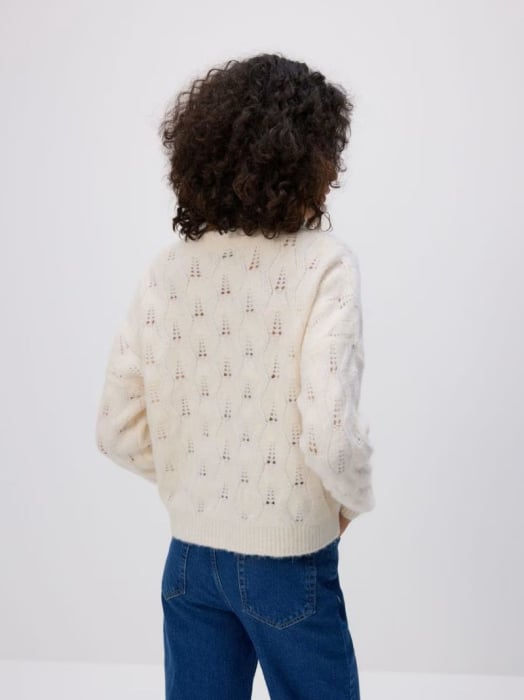 Pulover deschis dama cu snur Alissa [2]