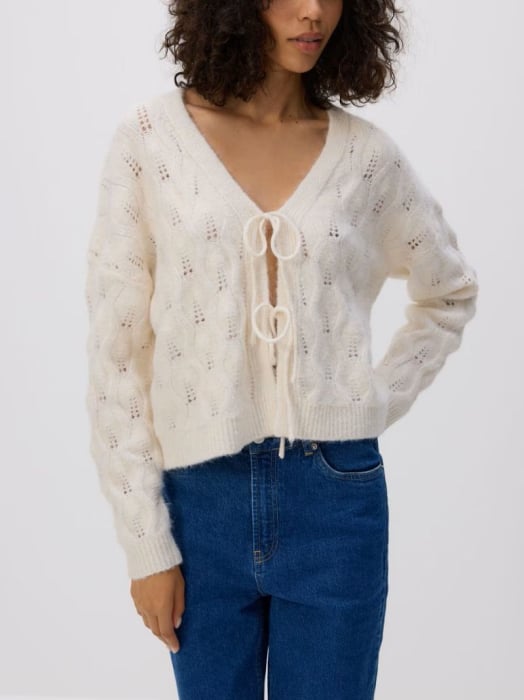 Pulover deschis dama cu snur Alissa [1]