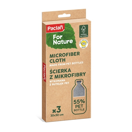 Laveta din microfibra, reciclabila 100%, Paclan For Nature [2]