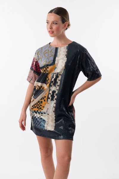 rochie-neagră-cu-imprimeu-și-paiete-dama-anekke-43278-101 [4]