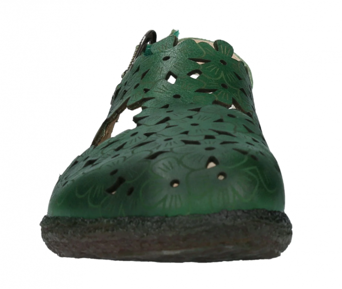 Sandale casual dama Laura Vita Gocno 226, piele naturala, verde [4]