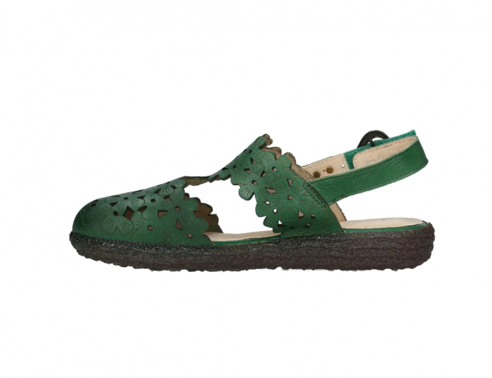 Sandale casual dama Laura Vita Gocno 226, piele naturala, verde [6]