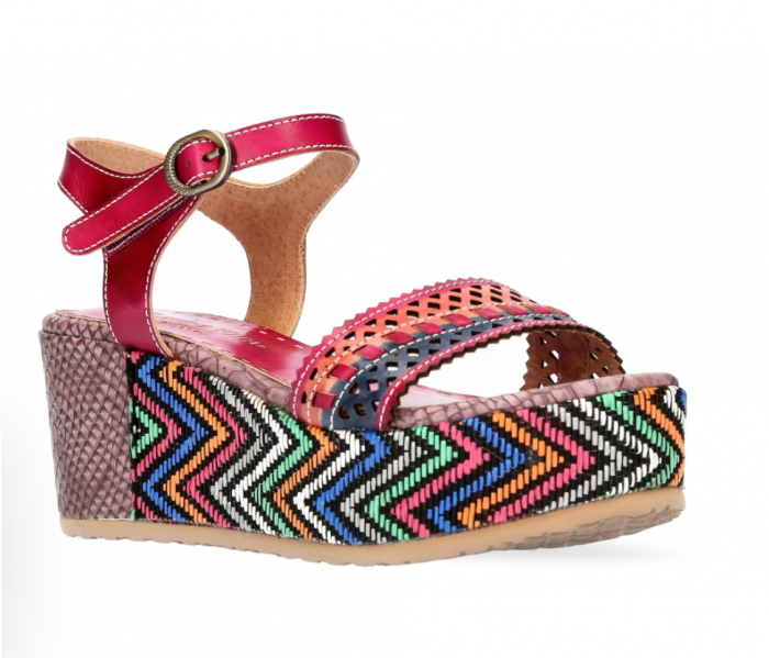 Sandale casual dama Laura Vita Jacmbeo 03, piele naturala, roz [3]