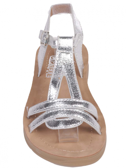 Sandale copii Giraffe 17F-24223,, piele ecologica, argintiu [2]