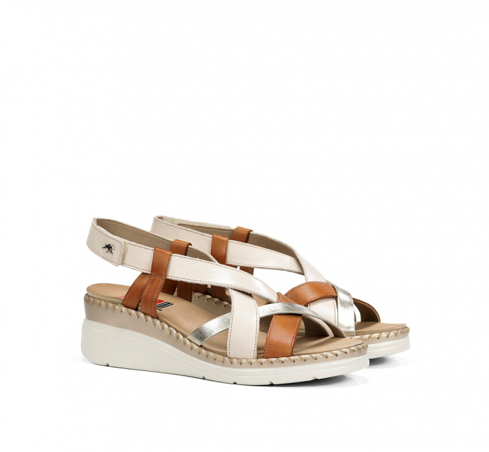 Sandale cu talpa ortopedica Fluchos Leza 2135, piele naturala [2]