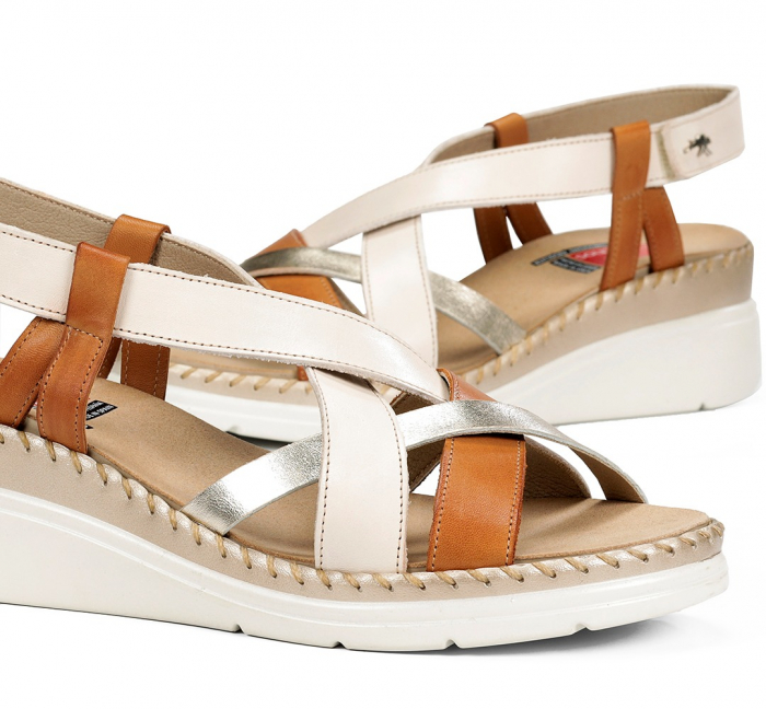 Sandale cu talpa ortopedica Fluchos Leza 2135, piele naturala [6]