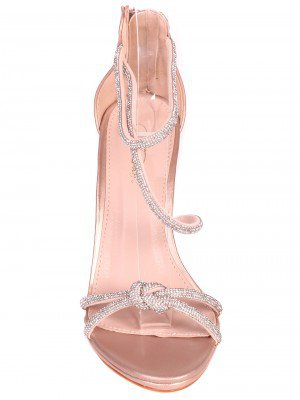 Sandale de ocazie cu strasuri Paolo Bocelli 4M-24043, champagne [4]