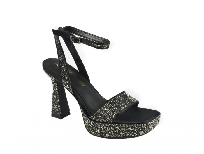 Sandale elegante cu strasuri dama Azarey 591, argintii [3]