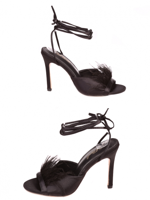 Sandale elegante cu toc Paolo Bocelli  4M-23041, negre [3]