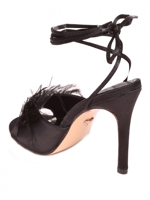 Sandale elegante cu toc Paolo Bocelli  4M-23041, negre [4]