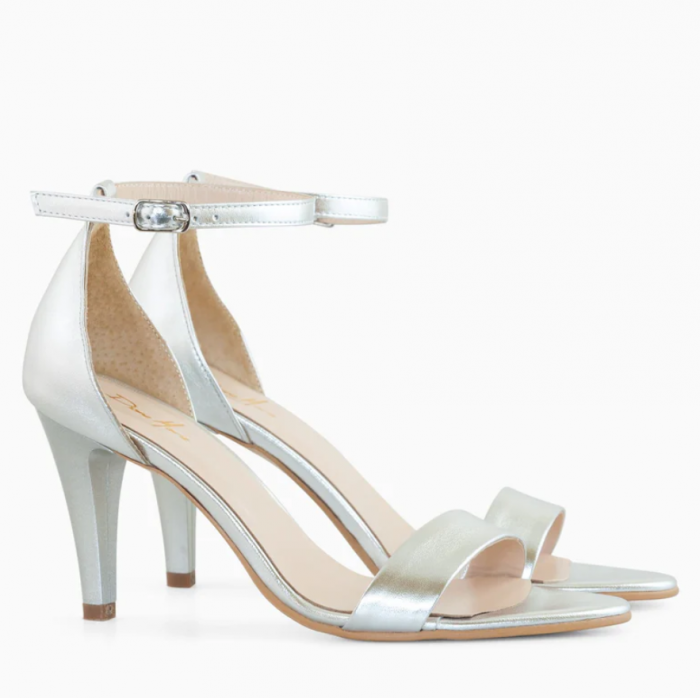Sandale elegante Diane Marie, piele naturala, argintii [2]