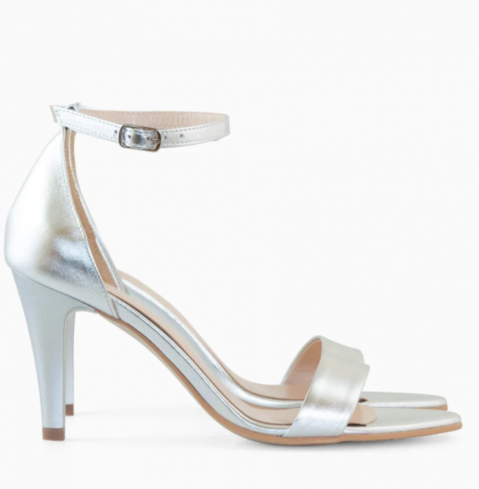 Sandale elegante Diane Marie, piele naturala, argintii [3]