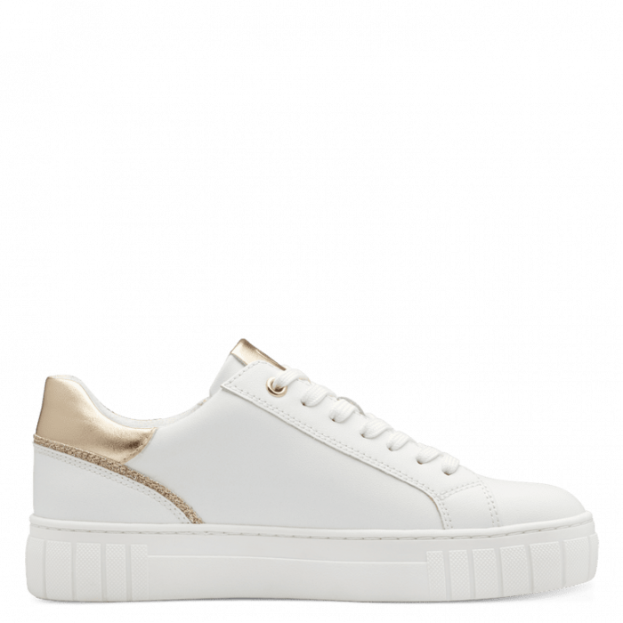 Sneakersi dama Marco Tozzi 2-23701-42, piele ecologica, albi  Specificatii produs:  Exterior: piele ecologica Interior: piele ecologica Brant Soft Foam Branturi detasabile   Modelul Sneakersi dama Marco Tozzi 2-23701-42, piele ecologica, albi poate fi vazut si probat in magazinul Paolo Botticelli din Shopping City Ramnicu Valcea si comandat online pe www.pbotticelli.ro [5]