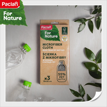 ACCESORII - Laveta din microfibra, reciclabila 100%, Paclan For Nature