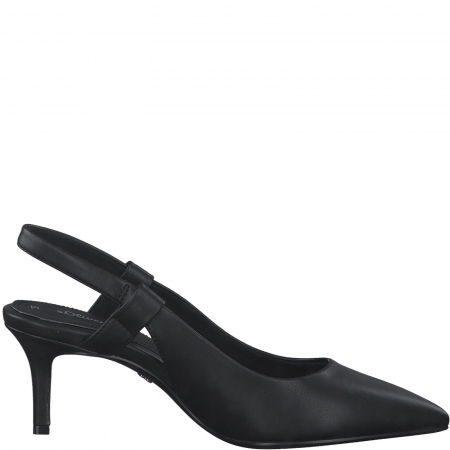 ELEGANT - Pantofi cu toc S.OLIVER 29600, piele ecologica, negri