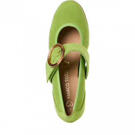 Balerini dama Marco Tozzi 2-24607-44, piele naturala, verde lime [4]