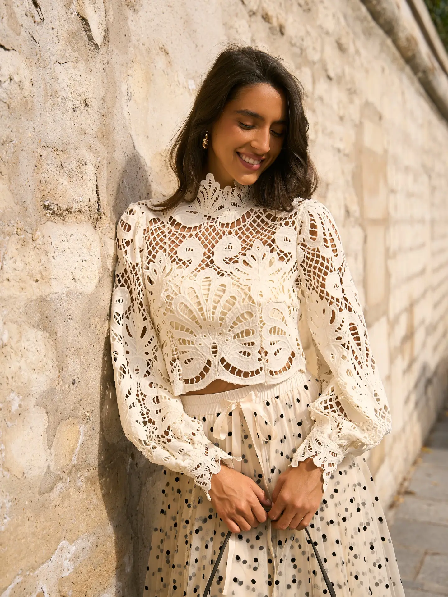 Bluza eleganta din dantela Penelope
