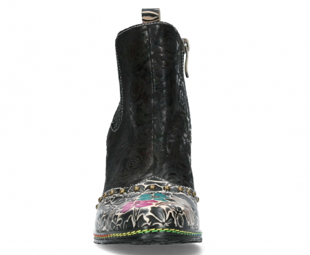 Laura Vita - Botine dama Laura Vita Maevao 05, piele naturala, negre