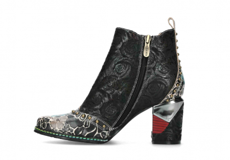 Botine dama Laura Vita Maevao 05, piele naturala, negre [2]
