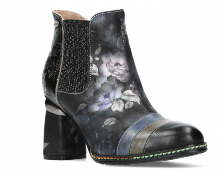 OFFICE - Botine elegante dama Laura Vita Kinoao 42, piele naturala, negre