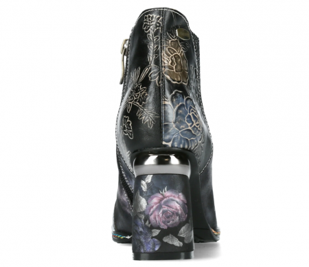 Botine elegante dama Laura Vita Kinoao 42, piele naturala, negre [1]