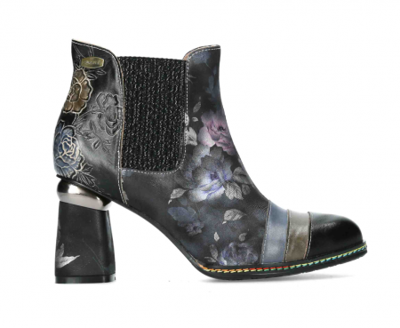 Botine elegante dama Laura Vita Kinoao 42, piele naturala, negre [4]