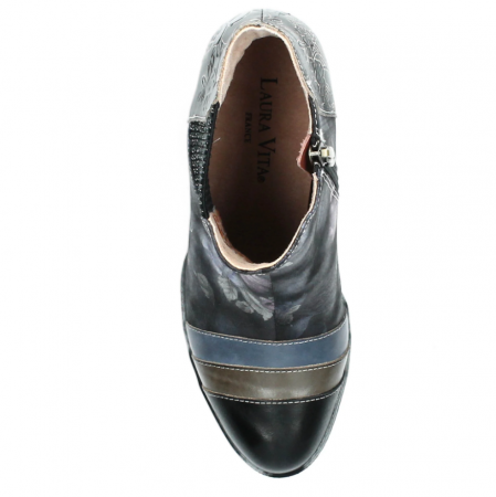 Botine elegante dama Laura Vita Kinoao 42, piele naturala, negre [5]