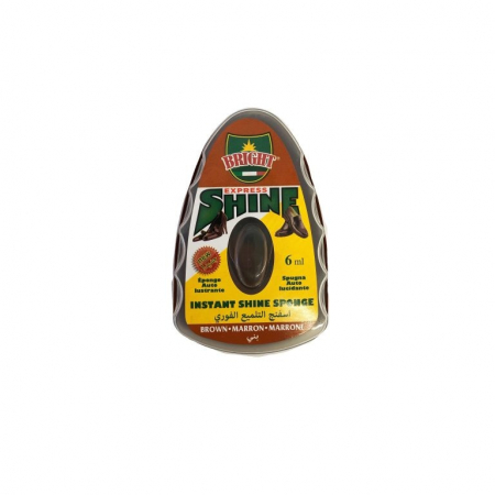 ACCESORII - Burete pentru incaltaminte din piele neteda Bright Expess Shine, maro, 6 ml