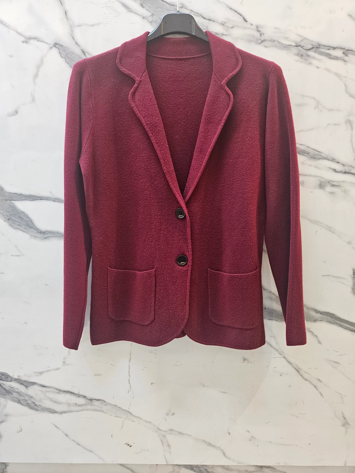 GENTI DAMA - Cardigan tip sacou, tricotat, cu buzunare