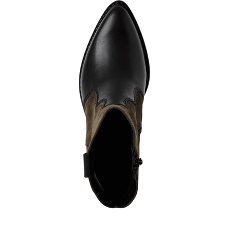TAMARIS - Ciocate dama Tamaris 1-25702-41 piele naturala, negru/olive