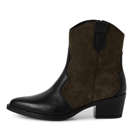 Ciocate dama Tamaris 1-25702-41 piele naturala, negru/olive