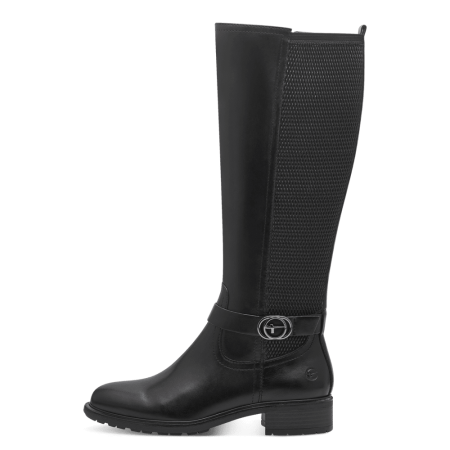 CASUAL - Cizme dama Tamaris 1-25618-43, piele naturala, negre