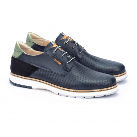 PANTOFI CLASICI SI MOCASINI - Pantofi casual barbati Pikolinos Olvera M8A-4222C1, piele naturala, negri