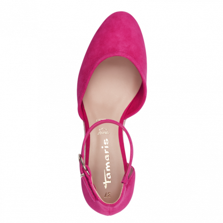 Pantofi cu talpa ortopedica Tamaris 1-22309-43, piele intoarsa, fuxia [3]