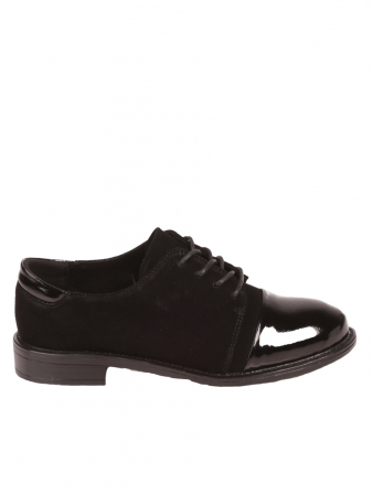 INCALTAMINTE DAMA - Pantofi dama casual cu siret  piele intoarsa Riccardo Farini 3AF-23549