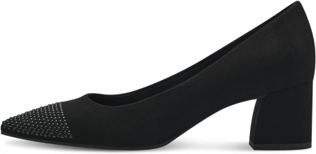 PANTOFI ELEGANTI - Pantofi dama cu toc , negri Marco Tozzi  2-82403-42