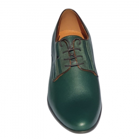 Pantofi eleganti barbatesti, din piele naturala, verde, Conhpol [1]