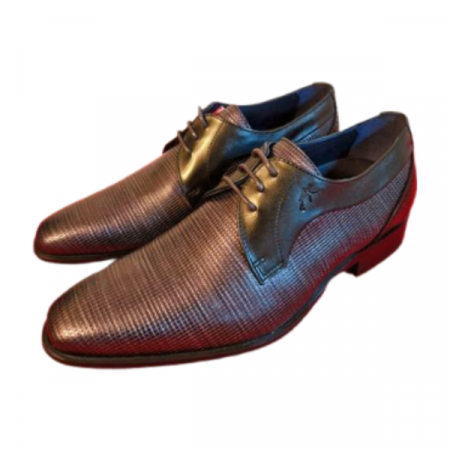 Pantofi eleganti barbati Fluchos 8963, piele naturala gri antracit [5]